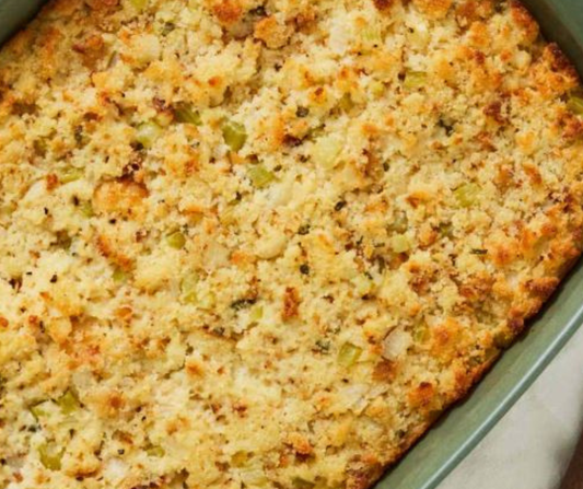 Southern Cornbread Dressing by Kitchen of Dana (Serves 4–6)